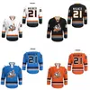 Nik1 21 Wagner San Diego Bluds Hokey Jersey Herhangi bir Oyuncu veya Numarası Yeni Dikiş Dikişli Film Hokey Formalar Tüm Dikişli Beyaz Kırmızı Mavi Bağbozumu Nadir