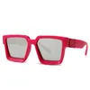 Солнцезащитные очки 2022 модельер негабаритные квадратные мужчины женщины винтажные щиты металлические солнцезащитные очки для мужчин UV4006963955