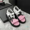 2022-New Candy Color Sandals in Spring and Summer Sports Style Flat Bottom Casual Shoes 다재다능하고 편안한 여성 신발