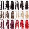 Nxy peruk kimyasal elyaf uzun kıvırcık kadınlar bölünmüş büyük dalga moda 220610
