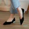 Cowhide Pearls Mary Jane Shoes Pointed toe Fashion Flat heel Lady Dress Shoes