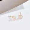 Women's Earrings Natural Irregular Stone Stud Earring For Girls Friendship Wedding Jewelry Gifts Amethyst Earring