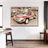 Le Mans Car 포스터 인쇄 예술의 24 시간 캔버스 그림 노드 홈 장식을위한 북유럽 벽 예술 사진 프레임리스