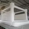 Casa de salto comercial de grau de grau comercial PVC Full PVC Inflável Castelo saltitante de salto para crianças Auditorias Jumper White para divertir -se dentro do ar livre com o soprador DHL