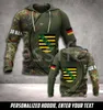 Tessffel Pays Flga Militaire Marine Camo Crâne Pull Soldat Armée Mode Harajuku 3DPrint Streetwear Casual Hoodies X1 220815