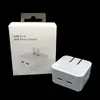 Hochwertige PD 35 W 2-in-1-Ladegeräte, Dual-USB-C-Anschluss, Netzteil, Schnellladung, US-EU-Wandstecker für MacBook Mini, iPhone X 11, 12, 13 Pro Max, Doppel-Typc-USB-C mit Box