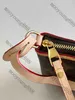 12A Upgrade Mirror Quality Luxurys Designers 16cm Mini Pochette Bag Womens Brown Flower Print Handbags Zipper Coin Canvas Purse Shoulder Strap Bag With Box
