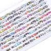 MENS MOSSY Multicolor Sticker Pink nierdzewna Pierścienie Zabracza Zwierzęta Zwierzę