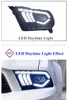 フォードマスタングヘッドライトアセンブリ2010-2012 LED DRLダイナミックターンシグナルデュアルビームランプ自動車アクセサリーのカーライタイムランニングヘッドライト