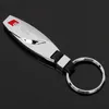 1PC Metal Car Keychain with Leather belt Auto Keyring For M amg sline Auto Styling key ring Accessories