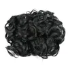 Senhoras Natural Curly Cabelo Cabelo Clip Elástico Bolo