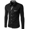 Fashion Camisa Masculina Long Sleeve Shirt Men Slim fit Design Formal Casual Brand Male Dress Size M-4XL 220324