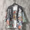 メンズジャケット着物屋の男シャツブラウス日本の薄いカーディガン2022メンサマージャパンストリートウェアルーズジャケットマンズマンズ