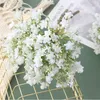 Decorative Flowers & Wreaths Bunch 3 Stems White Gypsophila Artificial Flower Bridal Wedding Bouquet Home Decor Fake FlowersDecorative