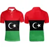 Polo da uomo LIBIA Camicia Nome personalizzato Numero Lby Bandiera della nazione Ly Libico Arabo Islam Jamahiriya araba Stampa Po AbbigliamentoUomo UomoUomo