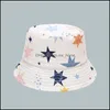 Caps Hats Accessories Baby Kids Maternity Summer Girls Boys Dinosaur Animal Fruit Print Sunshade Toddler Bucket Ba Dhkz4