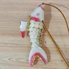 6cm Enamel Swing Cute Fish Keychain Animal Koi Fish Charms Pendants Cloisonne Carp Key Chains for Women Men Return Gifts with box