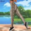 Vrouwen Leggings Snake Skin Cosplay Gedrukt Hoge Taille Elasticiteit 3D Legging Mode Vrouwelijke voor Outdoor Jogging Broek W220616