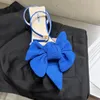 Sandals Elegant Women Blue Black White Big Bow Design Ankle Strap Summer Thin Mid Heels Party Dress Shoes Woman Size 39Sandals