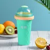 2022 Summer Reusable Custom Silicone Cup, Creative Cream Squeeze Slushy Maker Ice Cup