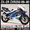 Corpo de motocicleta para Kawasaki Ninja ZX2R ZXR250 ZX 2R 2 R R250 ZXR 250 89-98 BODYWORK 8DH.68 ZX2 R ZX-2R ZXR-25