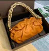 Bottegaavenetas Bags Pouch Dumpling Bag with Chain Cloud Soft Cow Leather One Shoulder Armpit Wrinkle b v Have Logo