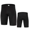 Reine schwarze Herren-Radsport-Trägershorts Sommer Coolmax 19D Gel Pad Bike Tights MTB Ropa Ciclismo Moisture Shorts 220618