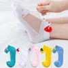 5 paia/lotto 0-5 anni calzini per bambini maglia estiva in cotone animale del fumetto per bambini ragazze carino neonato calzini per bambini accessori
