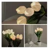 Table Lamps Led Tulip Lamp Night Light Interior Decoration Simulation Flowerpot Atmosphere Gift Potted PlantTable