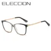 Modne okulary przeciwsłoneczne ramy okulary recepty eleccion Ramka dla kobiet 2022 TR90 Pełna krótkowzroczność Optyczna Kobieta Duża przezroczysta obiektyw