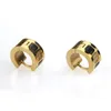 Hoop & Huggie Fashion Charm Goldplated Accessory High Polished Unisex Jewelry Satinless Steel Earrings For Men Kirs22