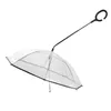 Dog Apparel Transparent Umbrellas For Pets Automatically Umbrella With Chain Leash Raincoat Rainy Outdoors Accessory Anti-wind Strong