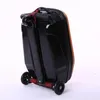 Suitcases 20 Inch Carry On Scooter Trolley Suitcase Skateboard Luggage Wheels