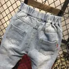 Детские детские детские детские джинсы для мальчиков. Случайные джинсовые штаны Малыша одежда 27 лет 220812
