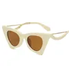 Солнцезащитные очки винтажные кошачьи глаза женские очки женская модная металлическая рама леди ретро -дизайнерские очки Uv400sungrassessunglasseses