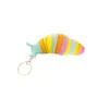 UPS Cartoon Car Keychain Pendant Fingertip Lumaca Lumaca Borsa Giocattolo Decompressione Caterpillar Portachiavi Accessori