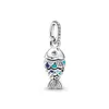 925 Sterling Silver Dangle Charm Ballet Shoes and Fish Beads Bead Fit Charms Armband DIY smycken Tillbehör3112226