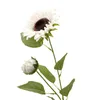 装飾的な花の花輪人工花偽物リアルな1ブランチモダンヒマワリ長い茎の簡単なケア長続きするdecorative