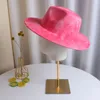 Boinas preços a granel Fedoras Hat Panamá Feel por mulheres Jazz Fedora Grass Verde Donut Chain Hatberets Wend22