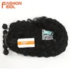 FASHION IDOL Afro Crépus Bouclés Cheveux Avec Fermeture Pour Les Femmes Noires Doux Long 30 pouces Ombre D'or Synthétique Cheveux Résistant À La Chaleur 220622