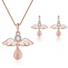Jewelry Sets Collar colgante para mujeres Elegantes pendientes de dhinestone dhinestone Joyería 473 D3