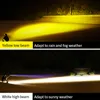 2Corors auxiliar holoflight farol motocicleta led headlamp luz mini projetor lente carro atv conduzir foglight