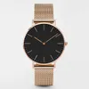 Nieuwe vrouwenhorloge mode ultradunne roestvrijstalen riem quartz unisex horloges eenvoudige wijzerplaat horloge relogio feminino