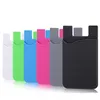 Ultraslim Zelfklevende creditcard Wallet Telefonische cases Set houder kleurrijke siliconenhoes voor iPhone 13 12 11 x xr xs max 8 7 6s p4421632