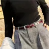 벨트 벨트 여성 고품질 고품질 브랜드 캐주얼 스트랩 멋진 빈티지 Jeansbelts를위한 트렌디 한 정품 가죽
