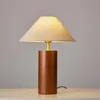Table Lamps Japanese Wooden Desk Lamp Brass Night Copper Wood Lights For Home Living Room Bedroom Bedside LightingTable