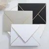 Geschenkwikkeling 5 -stcs/kavelgilde rand enveloppen voor bruiloftsbedrijf luxe Europese Giftbox Message Card Stationery Uitnodiging GiftGift