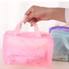 Creative Translucent Waterproof Cosmetic bag Portable Travel Wash Bags Bathroom Wash Bagg Storage Baggie Makeup Tools