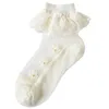 Enfants glace soie bas dentelle chaussettes pur coton couleur unie nouveau-né été bébé fille chaussette courte vêtements 2 3xya E3