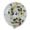 100 шт. 12 дюймов Confetti Balloons Glitter LaTex Balloon Party Decoration День рождения Многоцветные цвета